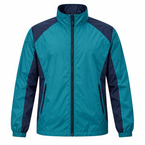 New Design Reasonable Price High Quality <b>Black</b> Men's <b>windbreaker</b> Jacket Premium & Breathable Custom Logo Print - Product Image 6