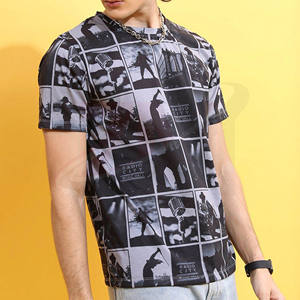 T-shirts pour hommes en coton 100% uni, coupe slim, impression personnalisée, vente en gros, marque pour hommes - Product Image 3