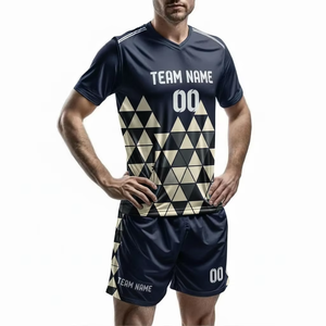 Fabricante de Conjuntos de Camiseta y Pantalones Cortos de Fútbol al por Mayor, Logotipo Personalizado OEM, Proveedor de Uniformes de Fútbol Sublimados Premium a Nivel Mundial - Product Image 1