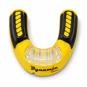 Protège-dents ajustable Dynamic Gears, écologique, jaune et noir, en EVA, équipement de protection sportive, boxe, adultes, léger, non toxique - Product Image 6