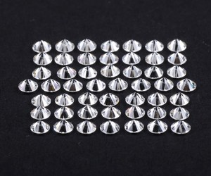 Diamant de laboratoire de 3,2 mm, couleur D, taille brillant rond, certifié IGI, OM GEMS ou paire de boucles d'oreilles et bague de fiançailles pour la fabrication de bijoux - Product Image 2