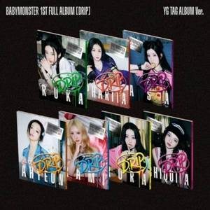 BABYMONSTER 1er ÁLBUM COMPLETO [DRIP] Versión YG TAG ALBUM Álbum Oficial del Grupo Idol Coreano KPOP, CD Coleccionable, Regalo para Fans - Product Image 1