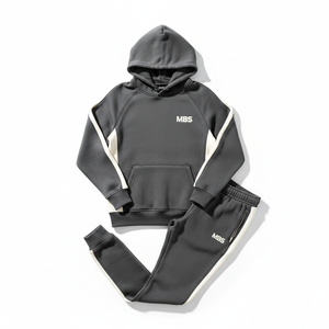 Conjunto Deportivo de 2 Piezas Personalizado al por Mayor para Hombre, Sudadera con Capucha de Forro Polar, Pantalones Deportivos a Rayas, Ropa Deportiva Urbana, Traje de Gimnasio - Product Image 1