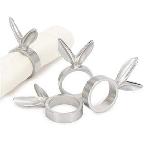 Anillos de Servilleta de Metal Plateado de Lujo, Diseño Clásico, Ecológicos, Duraderos, Anillos Decorativos para Servilletas, para Bodas, al por Mayor - Product Image 2