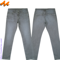 Pantalon décontracté homme MASTER TEXTILE coupe slim, couleur unie, droit, taille mi-haute, en Spandex/Coton, protection UV, respirant, teint en pièce