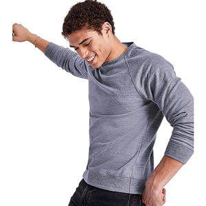 Wholesale Custom <b>Men's</b> Rival Fleece Crew Sports <b>Jumper</b> Regular Fit Comfortable <b>Warm</b> V-neck Polyester/Cotton Plain Dyed - Product Image 1