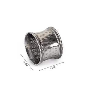 Anneau de serviette en métal argenté pour mariages, hôtels, fêtes – Support décoratif pour serviettes de table - Product Image 3