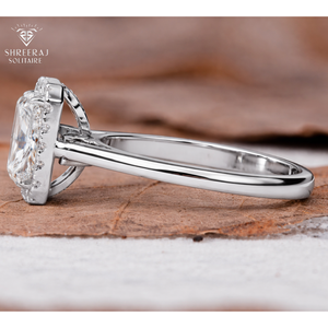 แหวนหมั้นทองคำขาว 18K สำหรับผู้หญิง ประดับเพชรแล็บโกรว์ทรง Radiant น้ำหนัก 2.00 กะรัต ความใส VVS ชุดแหวนแต่งงาน ขายส่ง - Product Image 3