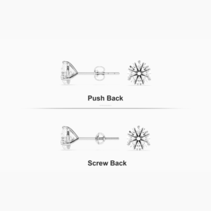 Pendientes de botón unisex de circonita tallada de 2 quilates, plata 925 chapada en oro, minimalistas, de lujo, certificados, para bodas y fiestas, regalo fino - Product Image 3