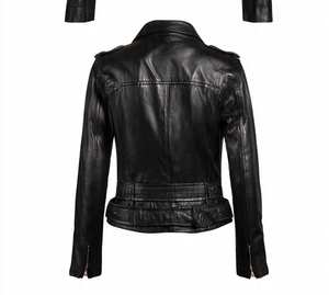 Veste en cuir pour femme, très chic et stylée - Product Image 4
