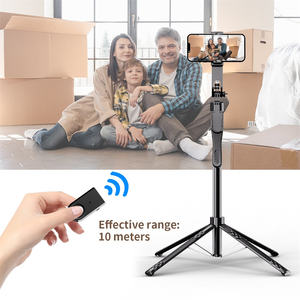 Trípode Extensible para Selfies <span class=keywords><strong>C11</strong></span> de 1.85m con Control Remoto Inalámbrico, Soporte Largo para Piso, Estabilizador para Transmisión en Vivo - Product Image 6