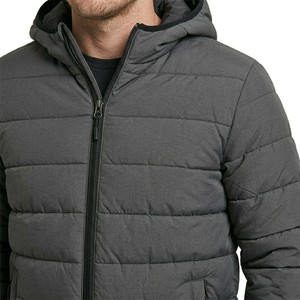 Veste matelassée légère à capuche personnalisée, coupe-vent, isolante, zippée, pour homme, idéale pour l'hiver et les occasions décontractées. - Product Image 6