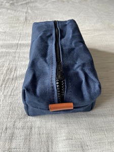 Trousse de Toilette en Cuir et Toile Imperméable, Organisateur de Voyage, Trousse de Rangement Cosmétique, Étui de Voyage pour Hommes LCTB-0037 - Product Image 3