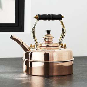 Bouilloire à thé en cuivre artisanale, théière décorative en cuivre pour faire bouillir de l'eau, du thé ou du café, pour cuisinière, maison, hôtel, restaurant, cuisine - Product Image 2