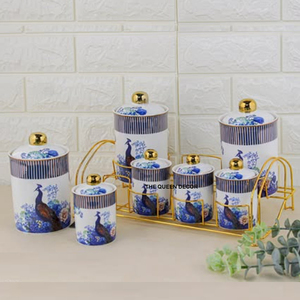 Premium Wooden Luxury Decorative Canister Metal and Wood Canister With Metal Lid for Kitchen Decoration - Product Image 4