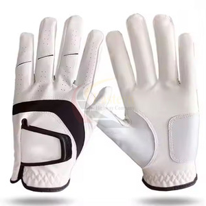 Custom Men's Golf <b>Gloves</b> Genuine Leather Luxury Design Custom Color & Logo Options Non-Slip Full Finger Sports Outdoor Use - Product Image 4