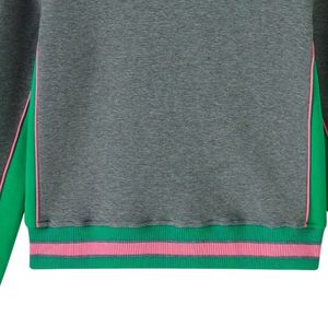 AKA Charcoal Grey Air Tech Fleece Warm Up <b>Jacket</b> Green <b>Pink</b> Trim Women's Athletic Track <b>Jacket</b> Casual Sportswear - Product Image 5