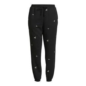 Pantalon de jogging athlétique pour femme en molleton doux extensible, coupe droite, 100 % polyester, avec cordon de serrage, décontracté, hiver - Product Image 6