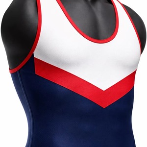 Custom Mens Wrestling <b>Singlet</b> One Piece Compression Bodysuit Breathable Powerlifting <b>Weightlifting</b> Activewear Athletic Uniform - Product Image 6