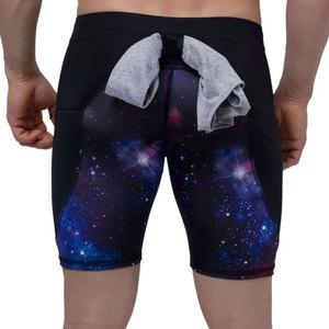 Mid Waist Breathable Spandex Polyester <b>Compression</b> <b>Shorts</b> For <b>Men</b> Running Workout Athletic <b>Compression</b> <b>Shorts</b> For Online Sale - Product Image 5
