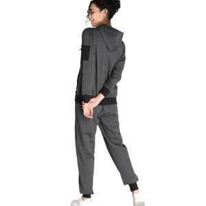Survêtements pour femmes à fermeture éclair complète de conception personnalisée du fournisseur direct de l'usine dernier style vêtements à capuche en coton avec logo personnalisé - Product Image 2