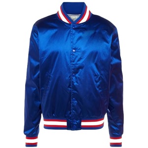 Chaqueta Varsity Verde Transpirable de Piel de Oveja para Hombre, con Cierre Frontal, Cuello Camisero, Paneles en Contraste, Estilo Bomber, Ropa Casual de Otoño - Product Image 6