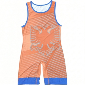 Men's Sublimation <b>Wrestling</b> <b>Singlet</b> Durable Stretch Spandex/Polyester Low MOQ Custom New Design Made in Pakistan - Product Image 3