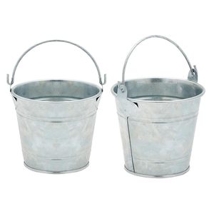 Heavy Duty <b>Galvanised</b> Steel Metal <b>Bucket</b> with Handle Multipurpose Utility Pail for Home Garden Bathroom Kitchen Storage Cleaning - Product Image 6