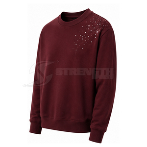 เสื้อสเวตเตอร์ประดับพลอยเทียมสำหรับผู้ชายเสื้อสเวตเชิ้ตสำหรับไลฟ์สไตล์ทันสมัย - Product Image 4
