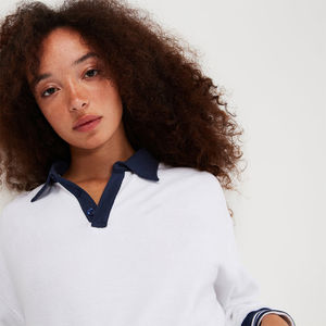 Nouvelle conception personnalisée, ensemble de survêtement blanc 2 pièces pour femme, sweat-shirt court Crocetta, sweat à capuche et short pour femme, ensemble de shorts pour femme - Product Image 4