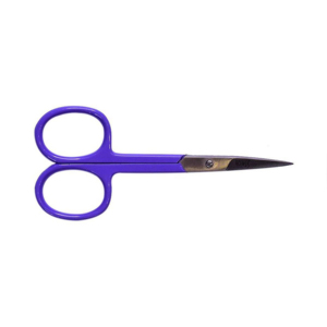Elegante Tijera de Manicura de Acero Inoxidable con Mango de Plástico Morado, Hoja Recta, Punta Afilada, Herramienta Duradera para Recortar Uñas, Cuidado de Belleza - Product Image 1