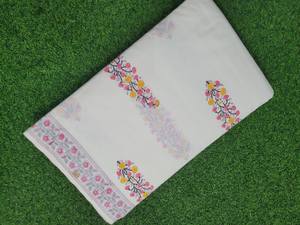 Tela de Algodón 100% Transpirable con Estampado Mugal Butta, Material Ligero para Confección de Vestidos, Tela Suave para Coser Vestidos de Mujer y Niña - Product Image 3