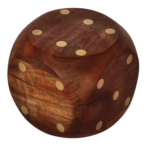 Juego de Dados de Madera, Caja de Almacenamiento de Dados de Madera Hecha a Mano, Regalo para Niños y Adultos Amantes de los Dados, Decoración Coleccionable - Product Image 5