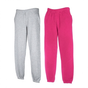 Pantalon de jogging classique unisexe 100 % coton, taille élastique, couleur unie, style décontracté pour hommes et femmes, automne - Product Image 6