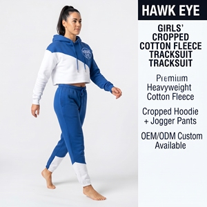 Ensemble de survêtement pour femme avec veste courte zippée et pantalon large taille haute - Product Image 3