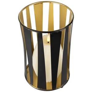 Handmade Gold Candle Holder Luxury Event Styling ProductLuxury Stainless Steel Lantern for Dining <b>Table</b> Restaurant Decor Elegant - Product Image 3