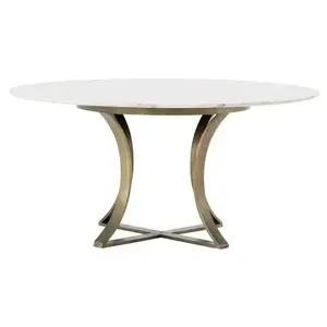 Mesa de Centro con Acabado Dorado Mate para Decoración, Nueva Mesa Auxiliar de Cama Elegante, Mesa de Centro Redonda de Metal Hecha a Mano con Diseño Elegante - Product Image 6