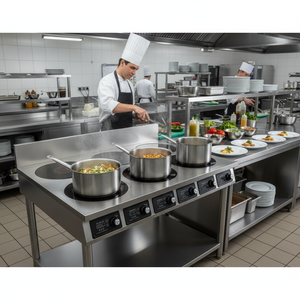 موقد بوتاجاز عالي الجودة للمطاعم يعمل بالطاقة من الفولاذ المقاوم للصدأ بدون طباخ تجاري يعمل بالغاز - Product Image 4