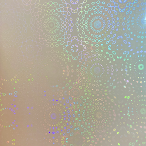 Rollo de Vinilo Holográfico Transparente Autoadhesivo, Efecto Prisma Arcoíris, Lámina Decorativa para Manualidades, Etiquetas de Embalaje - Product Image 4