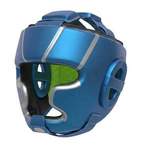 Five B Custom Boxing Head Guard High Quality Modular Protective Headgear <b>Padded</b> Helmet PVC Leather Adjustable Hook Loop Closure - Product Image 3