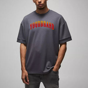 Venta al por Mayor de Camisetas de Hombre 100% Algodón, de Alta Calidad, con Logotipo Bordado Personalizado, Estilo Hip Hop, de Secado Rápido - Product Image 1