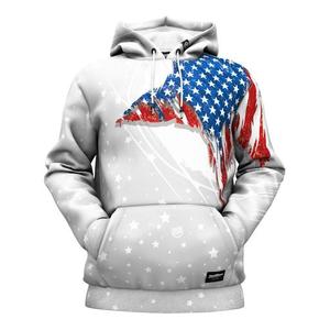 Sweat-shirt à capuche pour homme avec imprimé drapeau américain, pull à capuche bleu en polyester tricoté, style automne, sweat-shirt à sublimation pour homme - Product Image 6