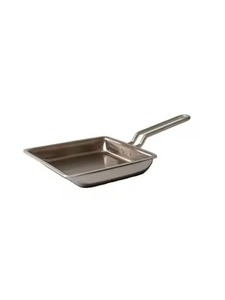 High End Grade <b>Stainless</b> <b>Steel</b> <b>Frying</b> <b>Pan</b> Flat Metal Covered Lid Cast Brass Gold Handle Sauté Skillet Cookware for Chef - Product Image 3