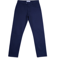 Pantalon Chino Décontracté Homme MASTER TEXTILE Couleur Unie Coupe Slim Droite Taille Moyenne Spandex/Coton Protection UV Respirant Teint en Pièce