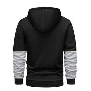 Ensemble de survêtement réversible en polaire écologique pour homme, personnalisé, durable, vente en gros à bas prix, 100% coton, sweat-shirt à fermeture éclair intégrale, hiver - Product Image 3
