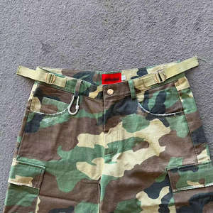 Pantalones Casuales Deportivos de Lona para Hombre con Logotipo Personalizado, Transpirables, Ecológicos, Ligeros, Vintage, de Secado Rápido, 100% Algodón - Product Image 5