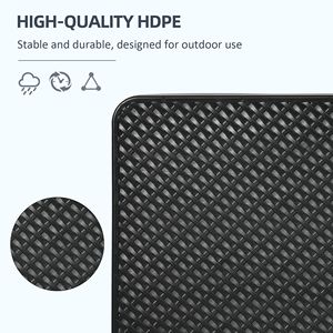 Set di 4 basi per ombrelloni da patio in HDPE da 175 libbre, nere, riempibili con acqua e sabbia, per ombrelloni offset con raggio di 3,5 m e 2,7 m - Product Image 6