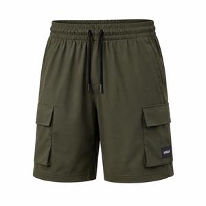Shorts de sport décontractés pour hommes, respirants, en tissu de toile écologique, avec cordon de serrage, séchage rapide, légers, pour l'entraînement - Product Image 1