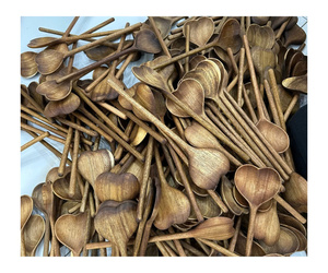 Ensemble de couverts de voyage en bambou, couteau, fourchette et cuillère, forme de feuille moderne, réutilisable, écologique, artisanat en bois, vente chaude - Product Image 5