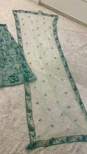 Indian Traditional Designer Georgette Lehenga Choli with <b>Sequins</b> Dori and Thread Work for Wedding Wear for Women Fancy Fit - Product Image 3